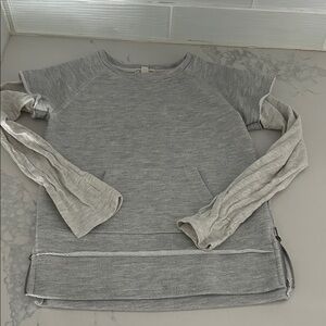 Appaman Heather Gray Sweatshirt with Side Zippers